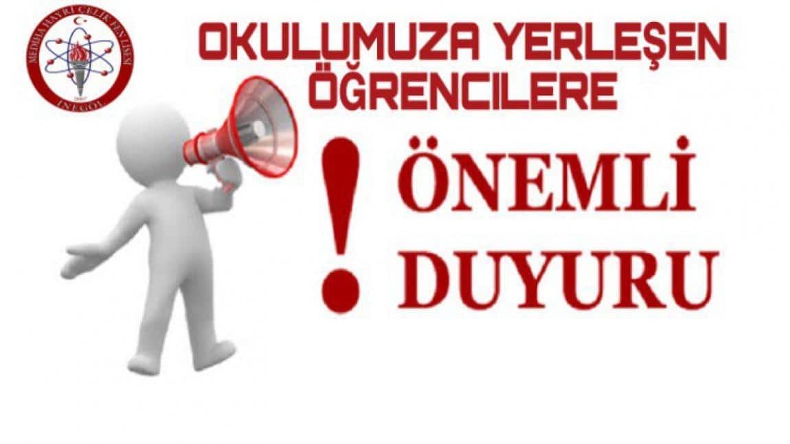 2025 LGS SONUÇLARINA OKULUMUZA YERLEŞEN ÖĞRENCİLERİN YAPMASI GEREKENLER